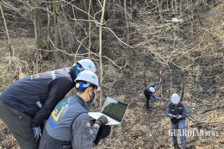 대형산불 피해지 산사태 위험 긴급진단(경상북도 안동)