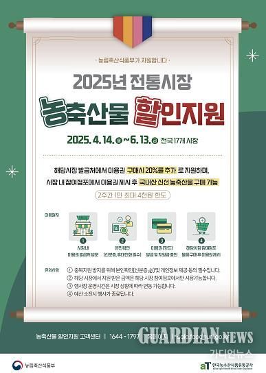 전통시장 할인 지원사업 포스터